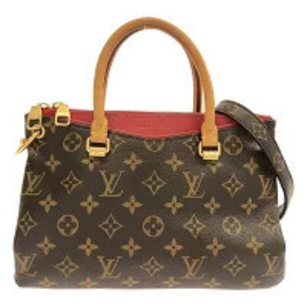 Louis Vuitton Pallas handbag monogram canvas red